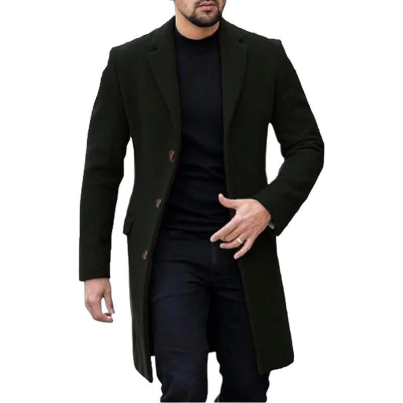 Men's Wool Cardigan Coat | 2024 Korean-Japanese Style
