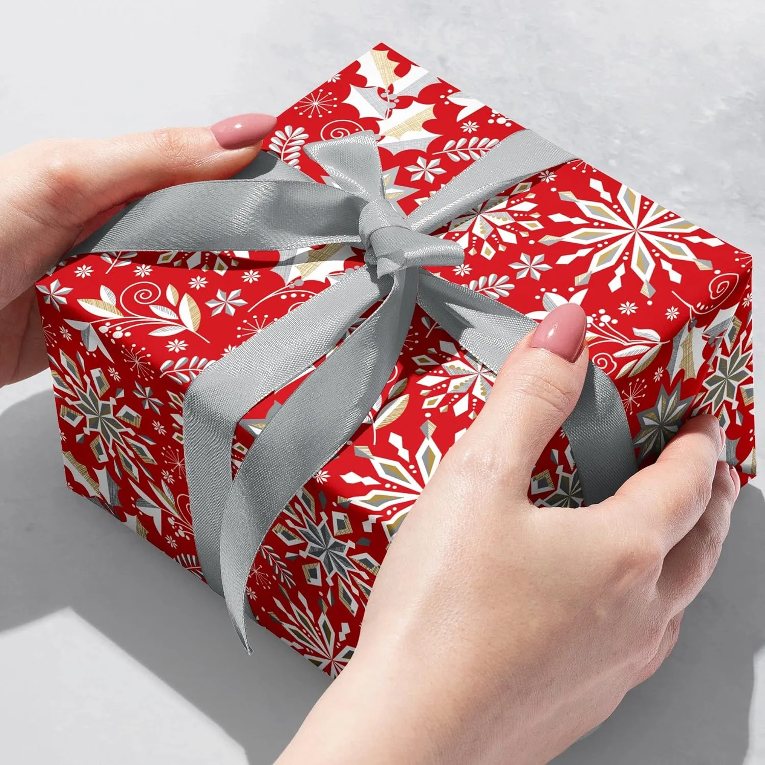 Merriment Jumbo Holiday Gift Wrap, 2 Rolls