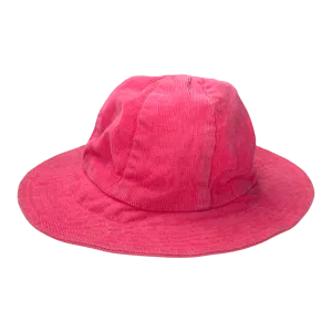 Metsola corduroy summer hat, raspberry | 50/52cm