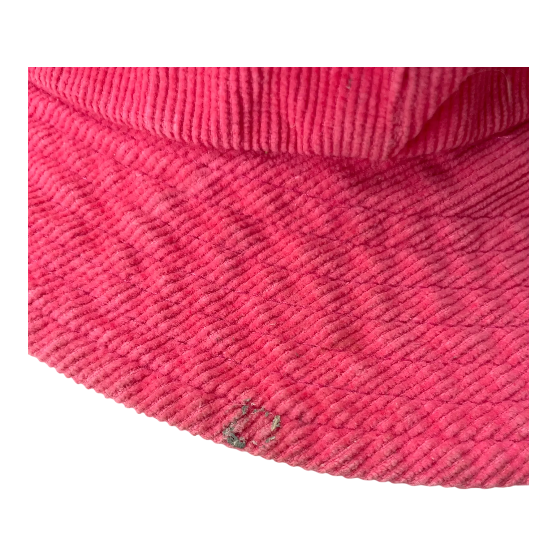 Metsola corduroy summer hat, raspberry | 50/52cm