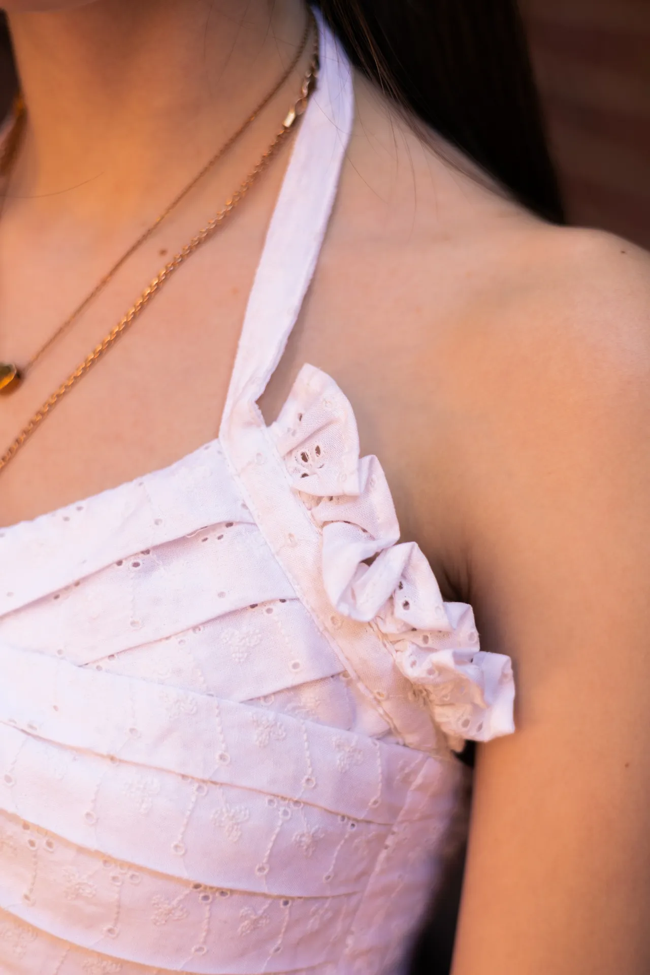 Mia Eyelet Halter Top