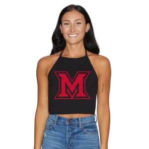Miami University Black Halter Top