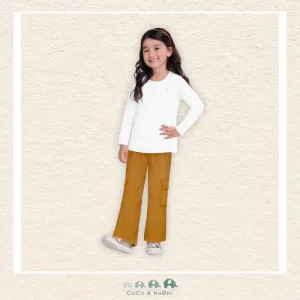 *Milon Girls Mustard Wide Leg Pants