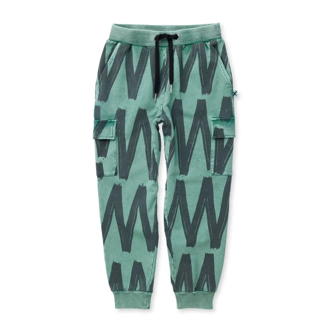MINTI ZIG ZAG CARGO TRACKIES TURF WASH