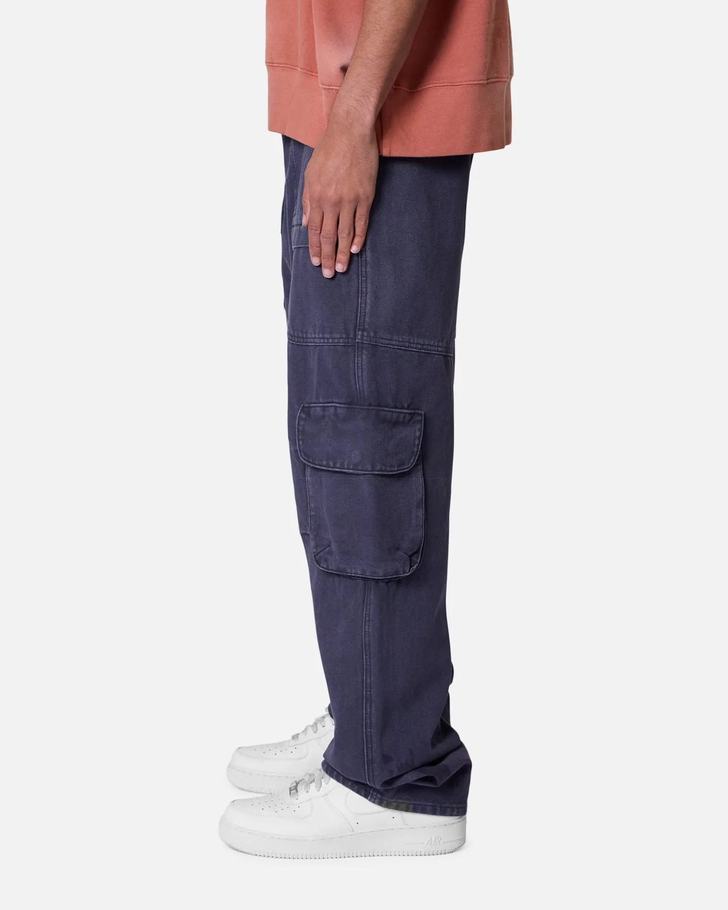 MNML Ultra Baggy Pocketeer Denim Pants Washed Black