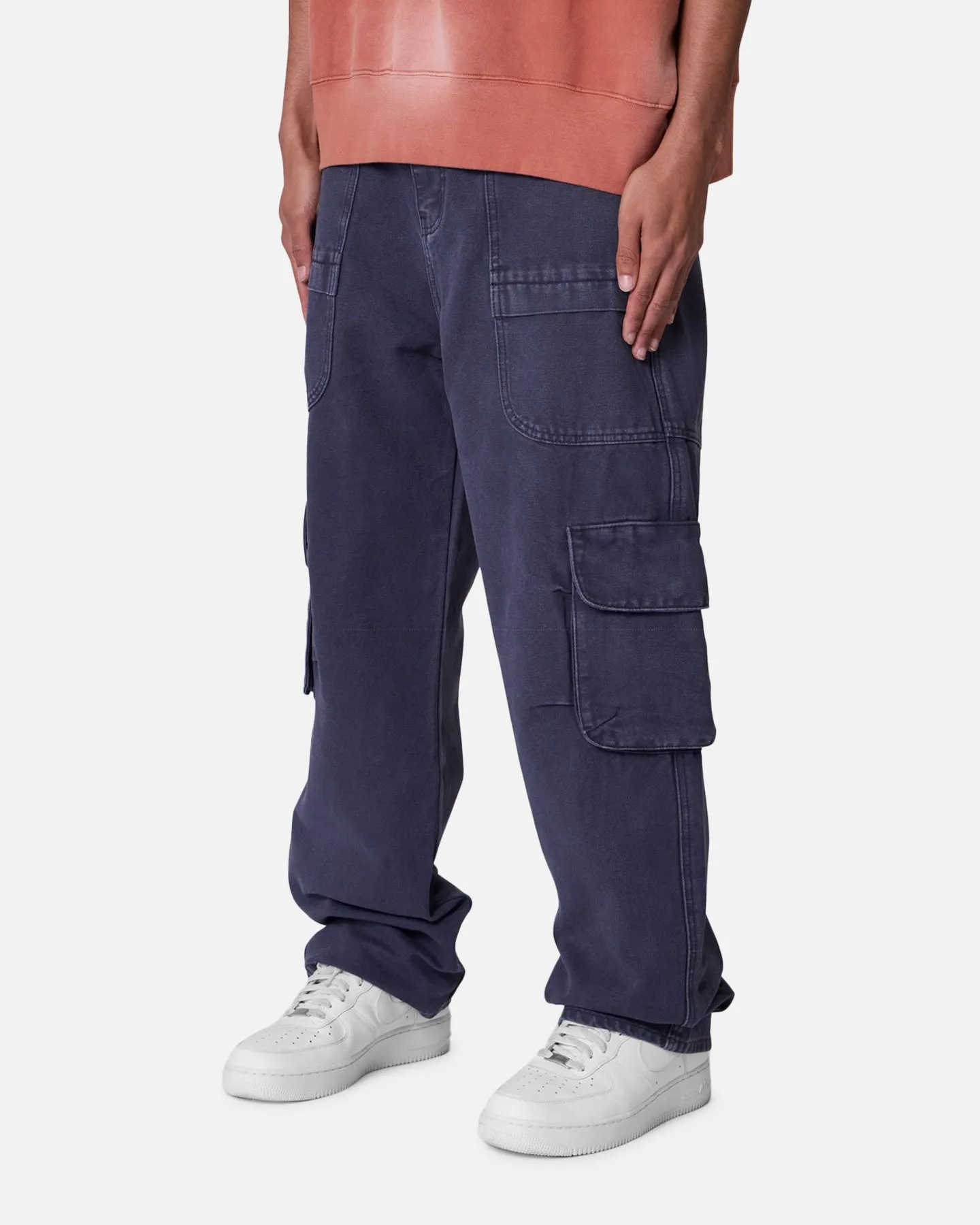 MNML Ultra Baggy Pocketeer Denim Pants Washed Black