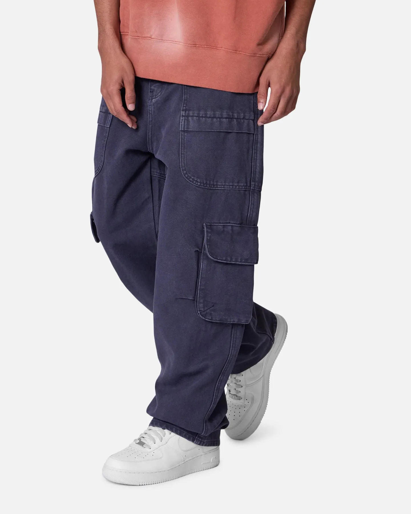 MNML Ultra Baggy Pocketeer Denim Pants Washed Black