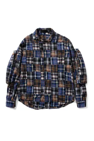 MULTI-PLAID POCKET FLANNEL