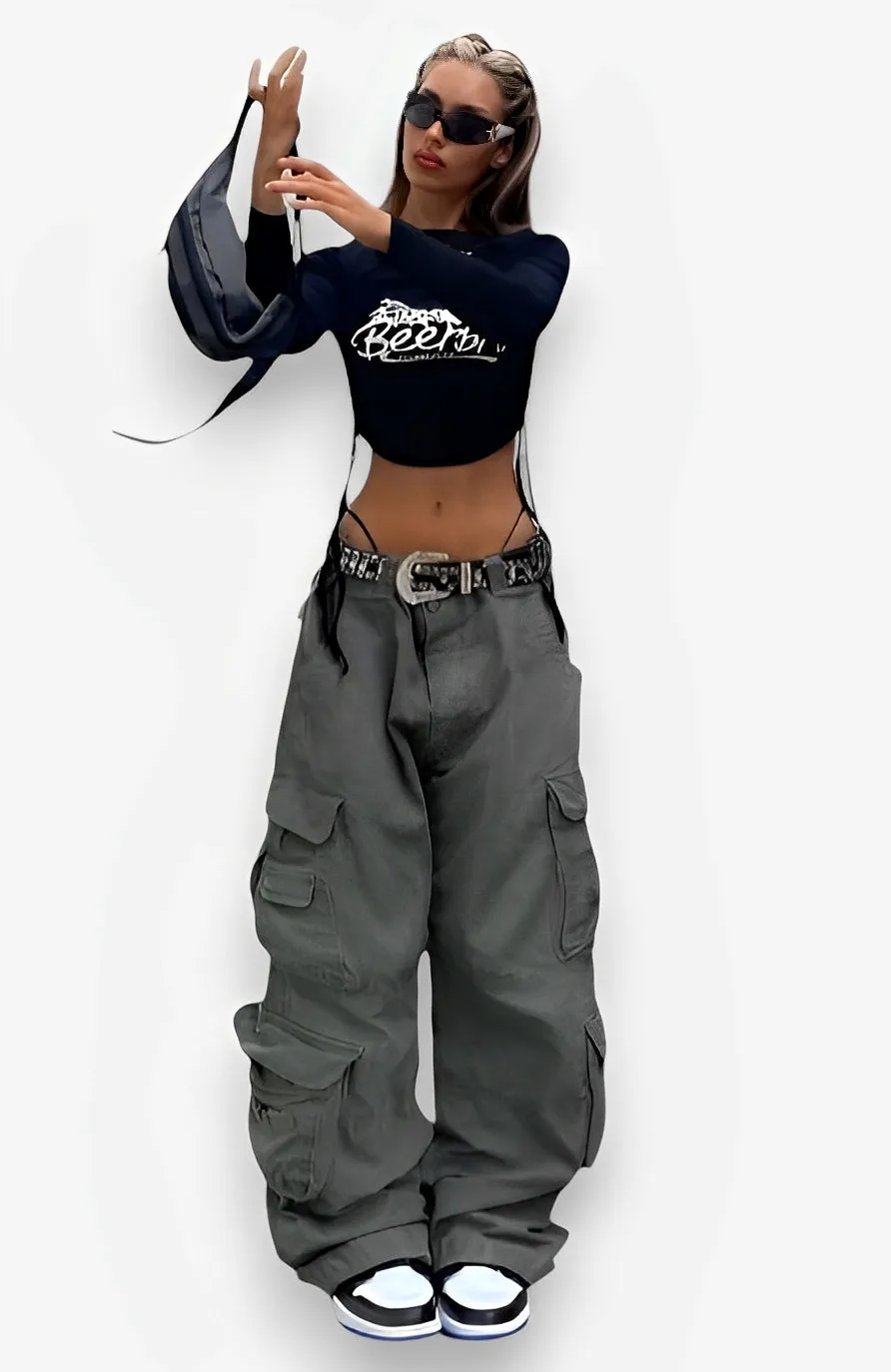multi-pocket casual pants