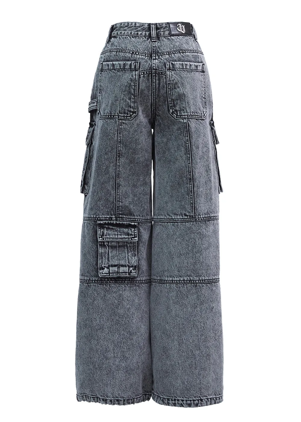 MULTI POCKET DENIM CARGO PANTS