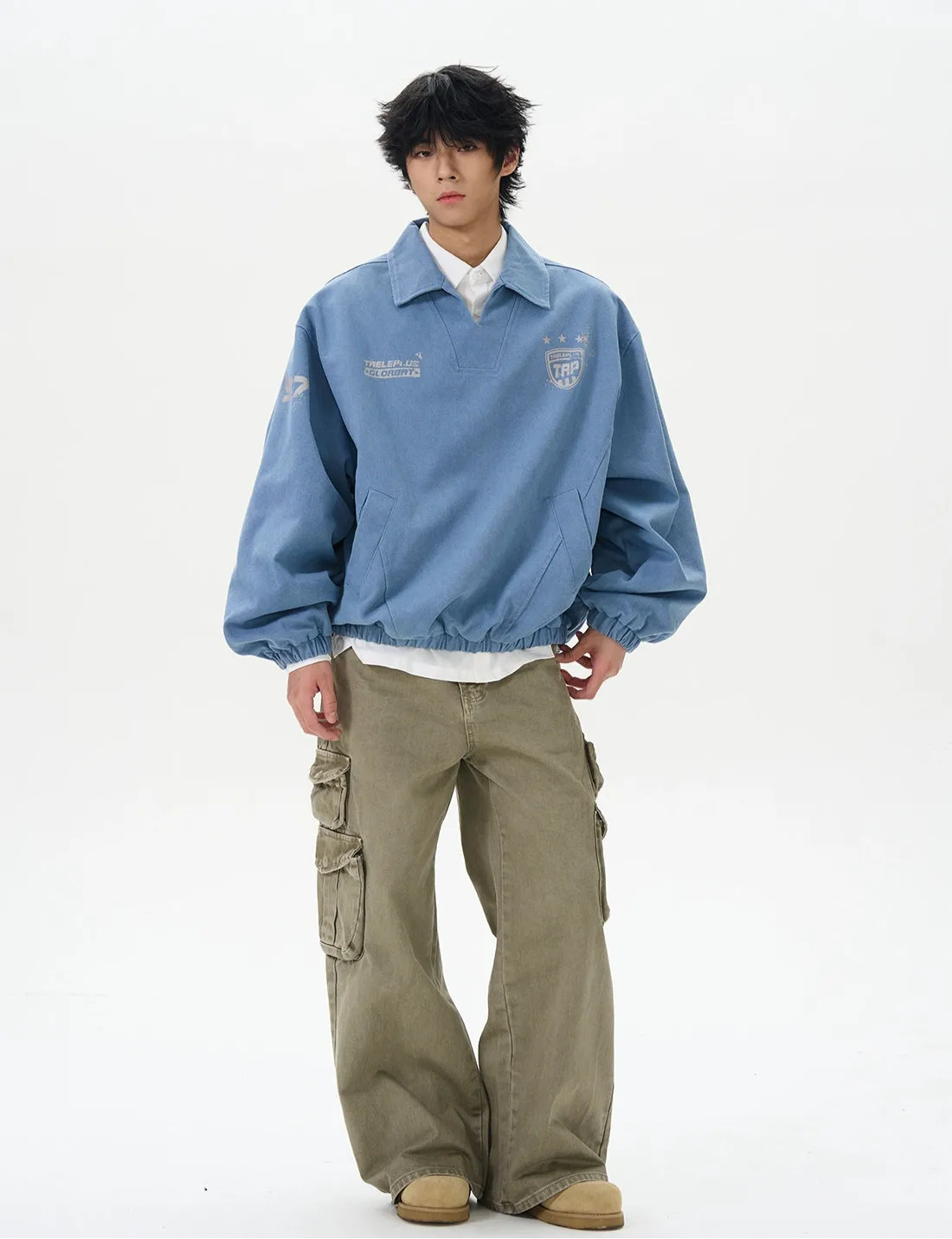 Multi-Pocket Distressed Cargo Pants