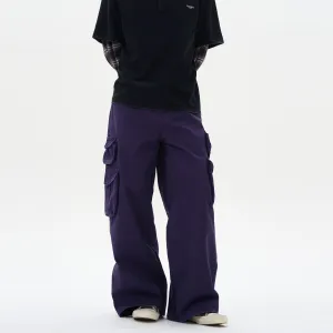 Multi-Pocket Distressed Cargo Pants