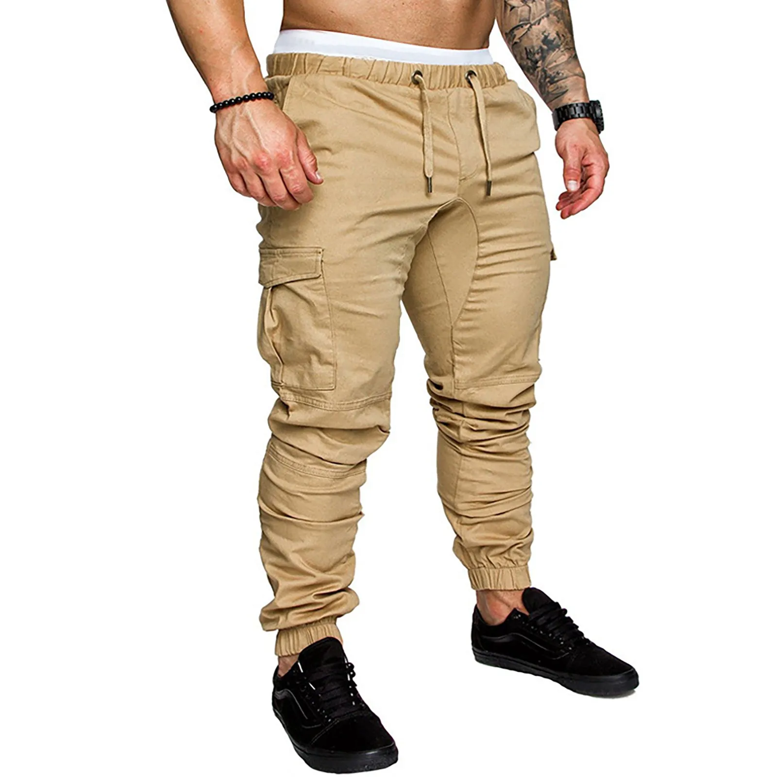 MULTI POCKET JOGGER CARGO PANTS