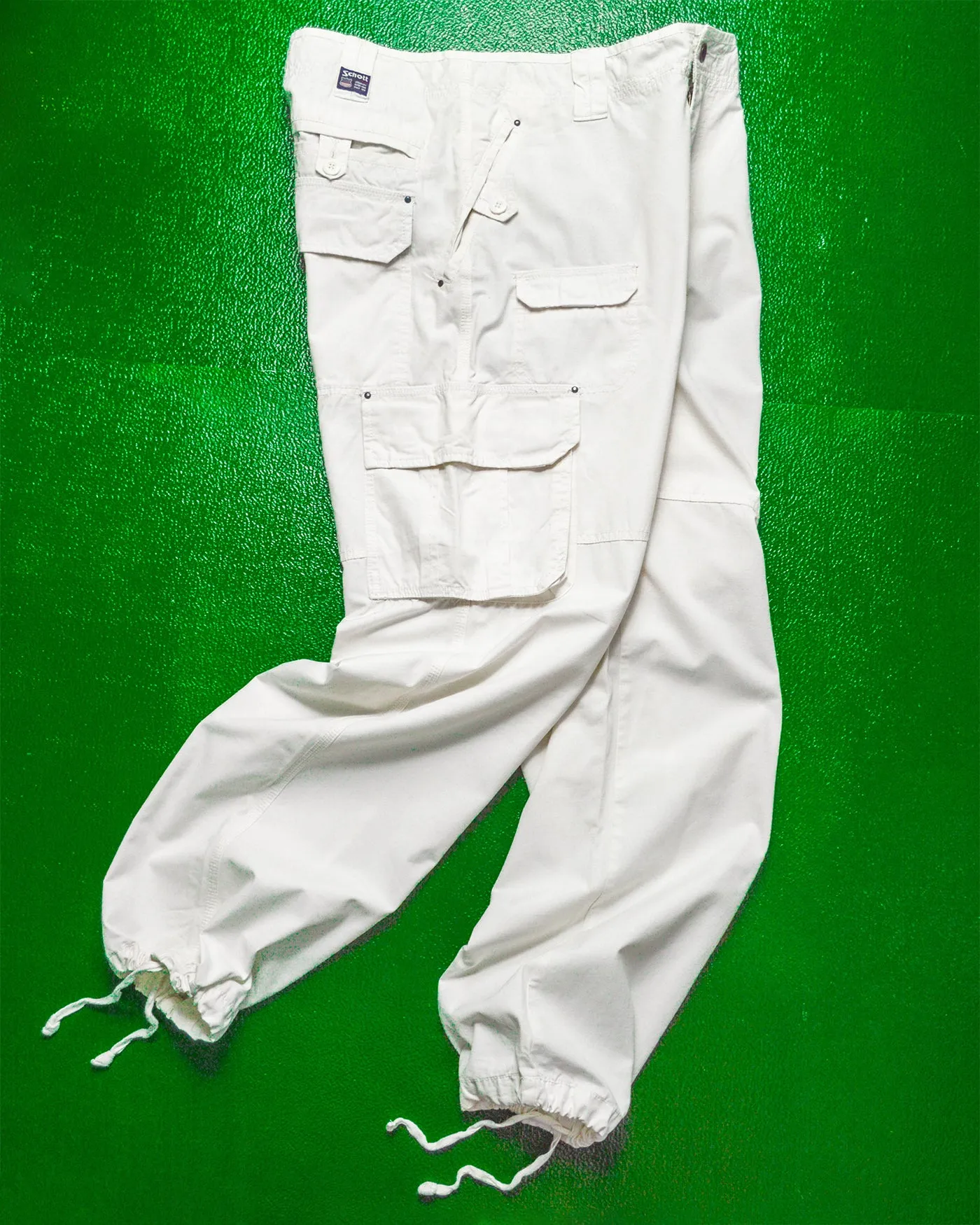 Multi-Pocket White Cargo Pants (34~36)