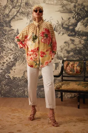 Mustard printed tunic and pant