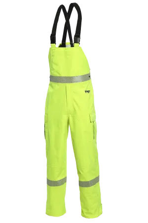 National Safety Apparel Drifire HYDROFlash Hi Vis FR Rain Bib, Class E