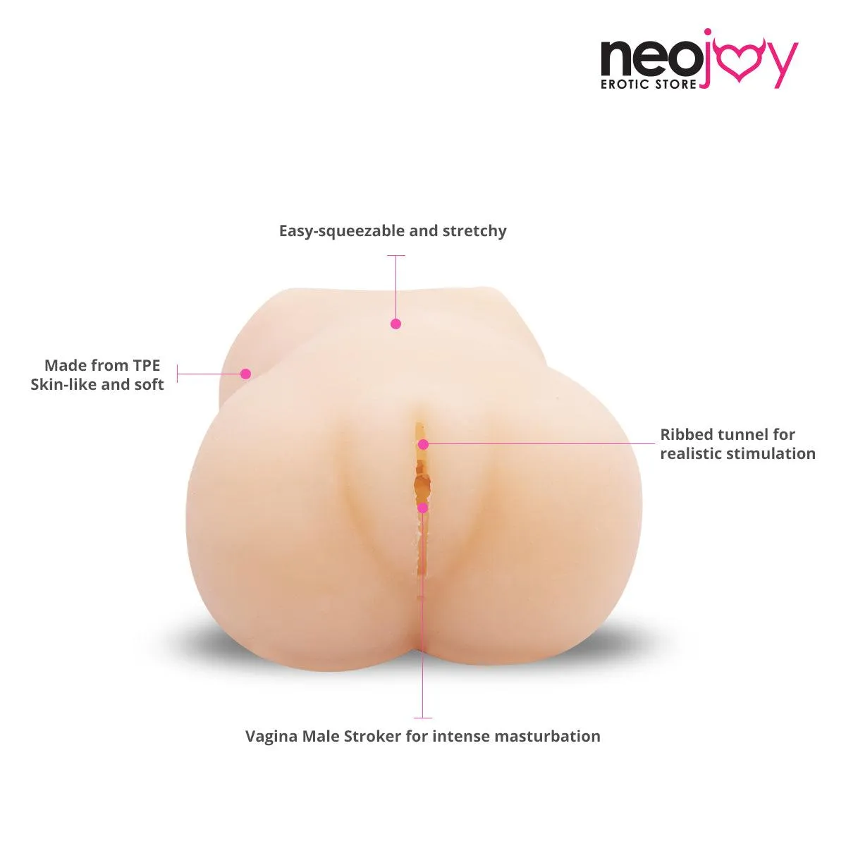 Neojoy Lolita Flesh Pocket Pussy Stroker Male Masturbator 14.5cm - 5.7inch