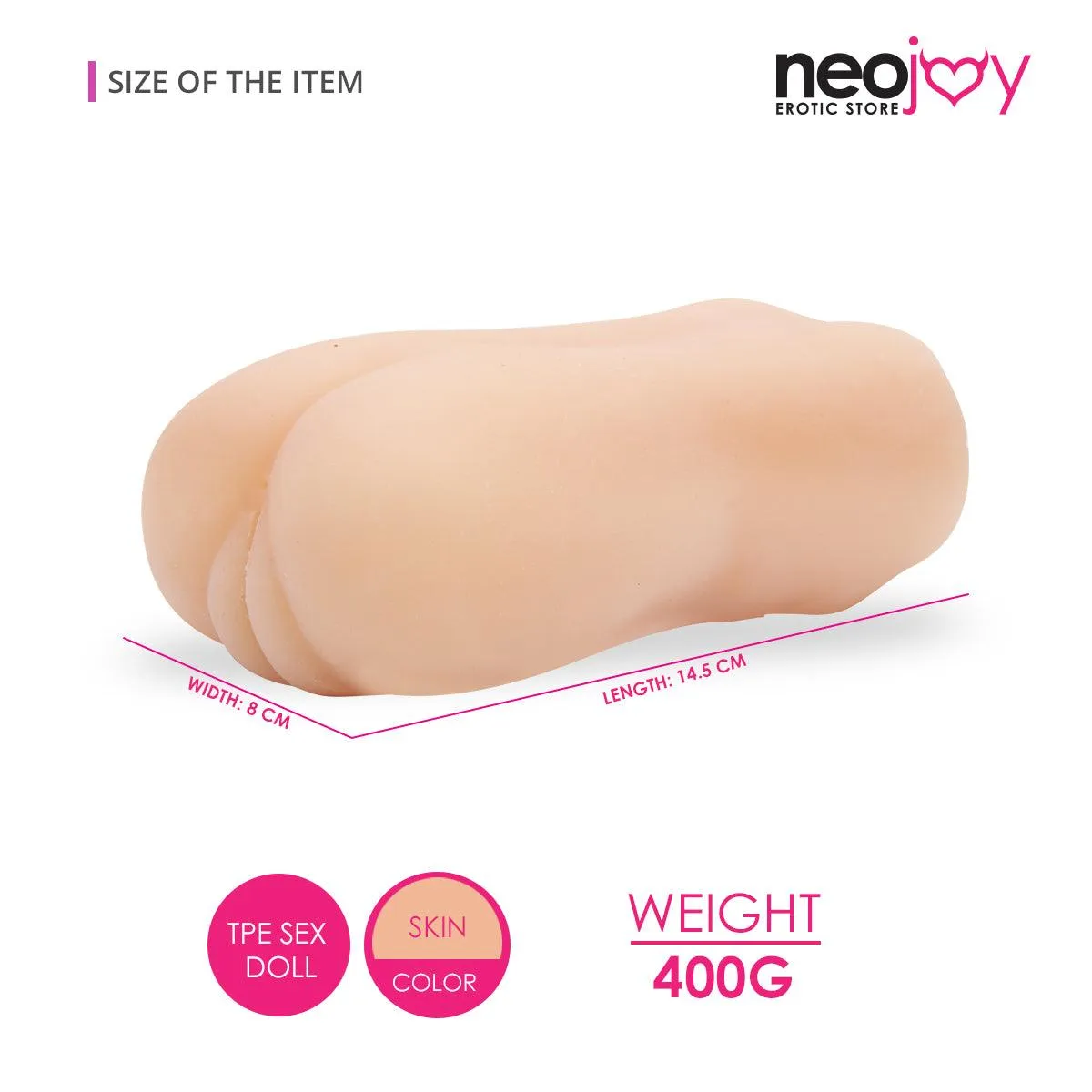 Neojoy Lolita Flesh Pocket Pussy Stroker Male Masturbator 14.5cm - 5.7inch