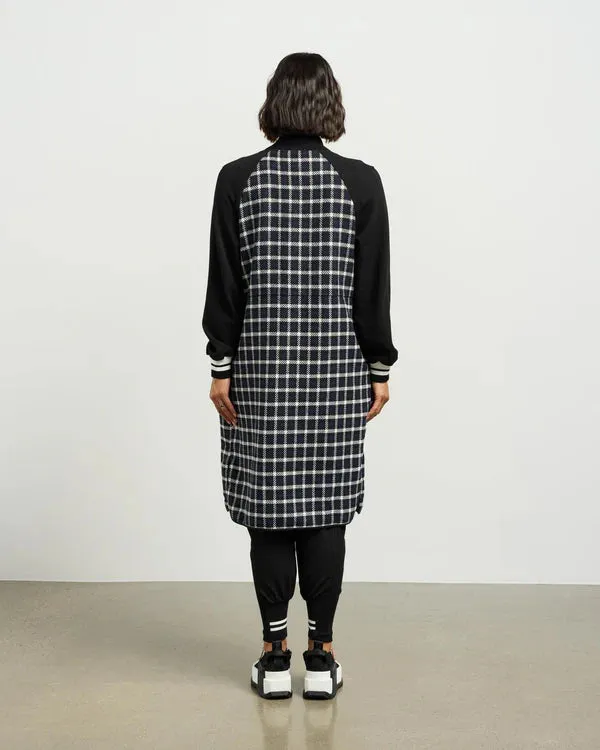 Nova Coatigan - Blue Black Plaid