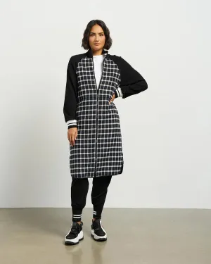 Nova Coatigan - Blue Black Plaid