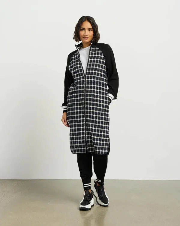 Nova Coatigan - Blue Black Plaid