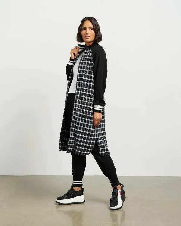 Nova Coatigan - Blue Black Plaid