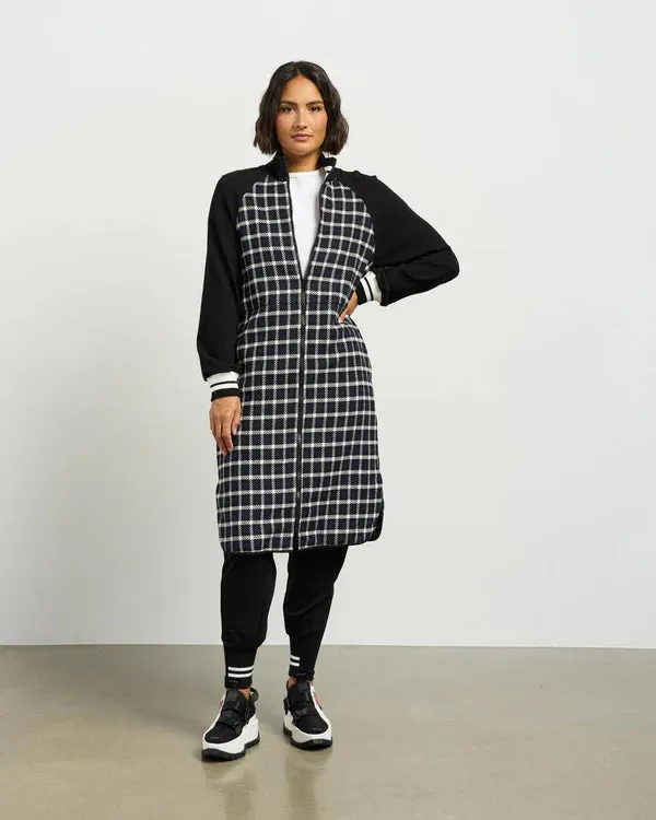 Nova Coatigan - Blue Black Plaid