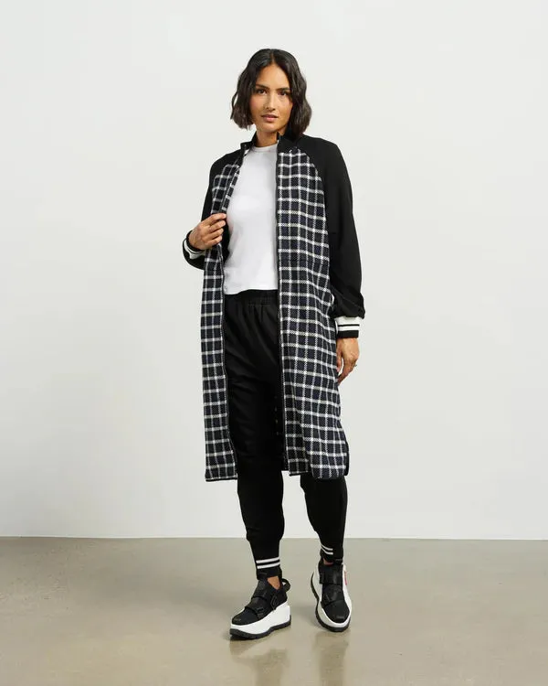 Nova Coatigan - Blue Black Plaid