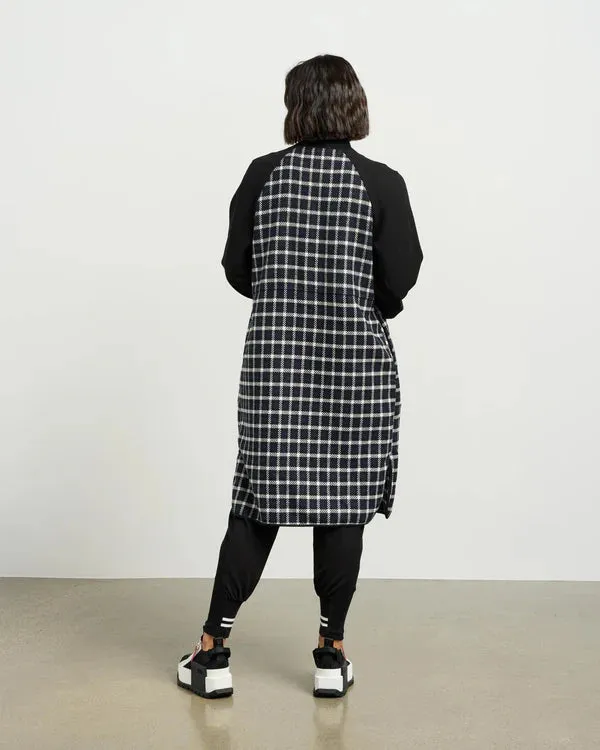Nova Coatigan - Blue Black Plaid