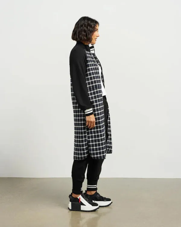 Nova Coatigan - Blue Black Plaid