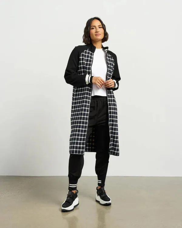 Nova Coatigan - Blue Black Plaid