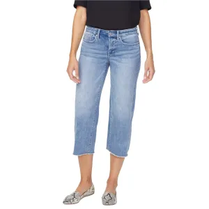 NWT NYDJ Women's Coheed Wide Leg Capri Fray Hem Jeans. A377700 18