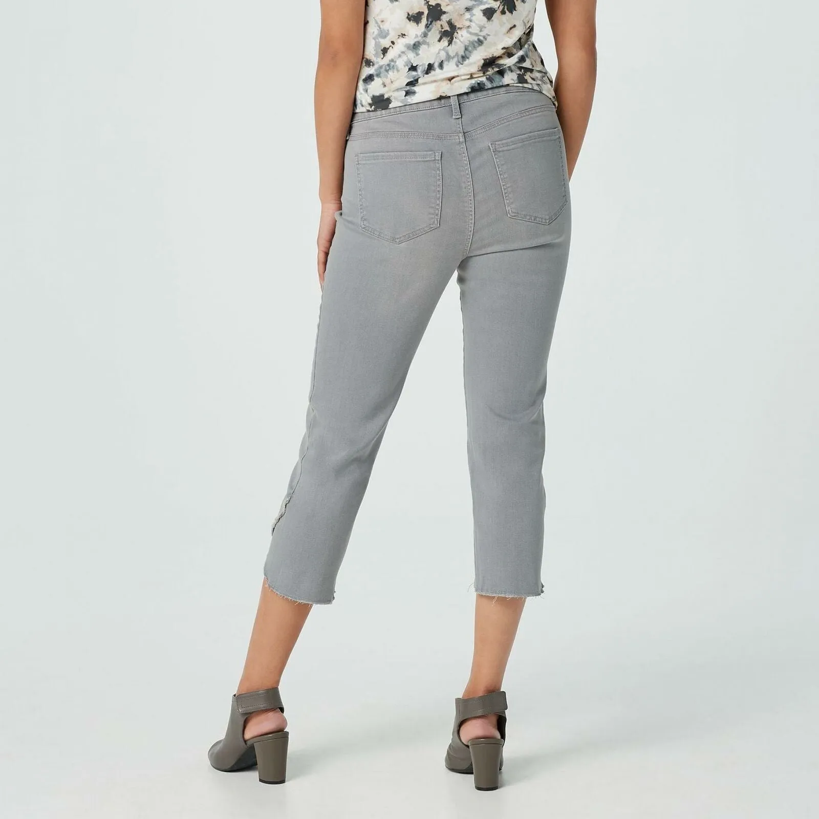 NYDJ Women's Capri Jeans With Crisscross Hem