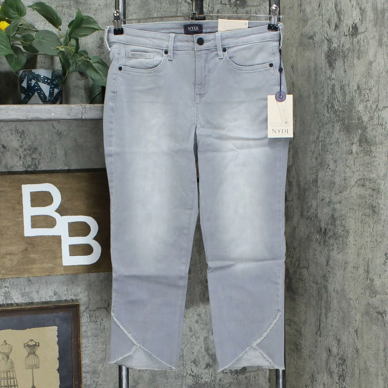 NYDJ Women's Capri Jeans With Crisscross Hem
