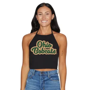Ohio Bobcats Black Halter Top