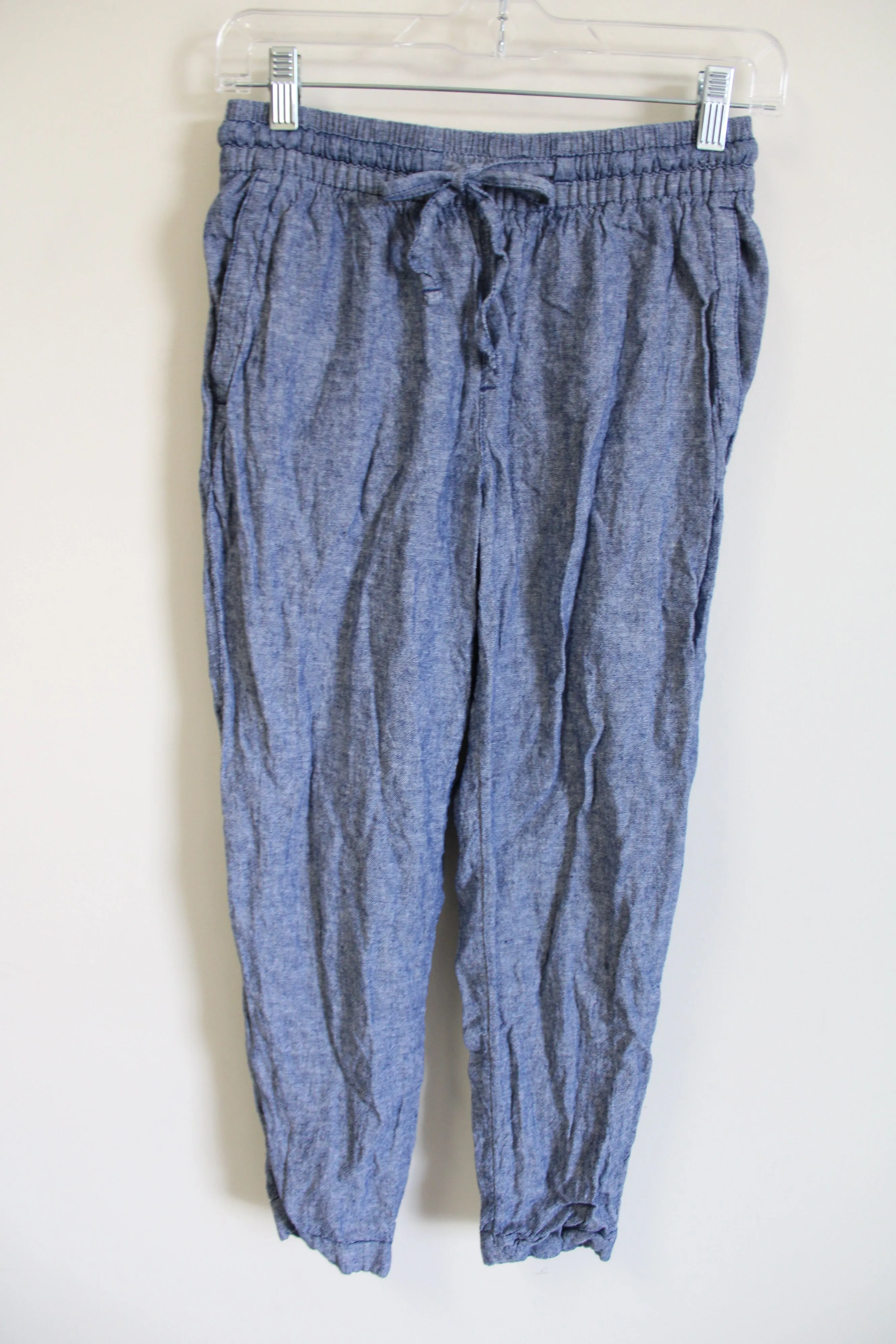 Old Navy Linen Blend Blue Ankle Pant | XS
