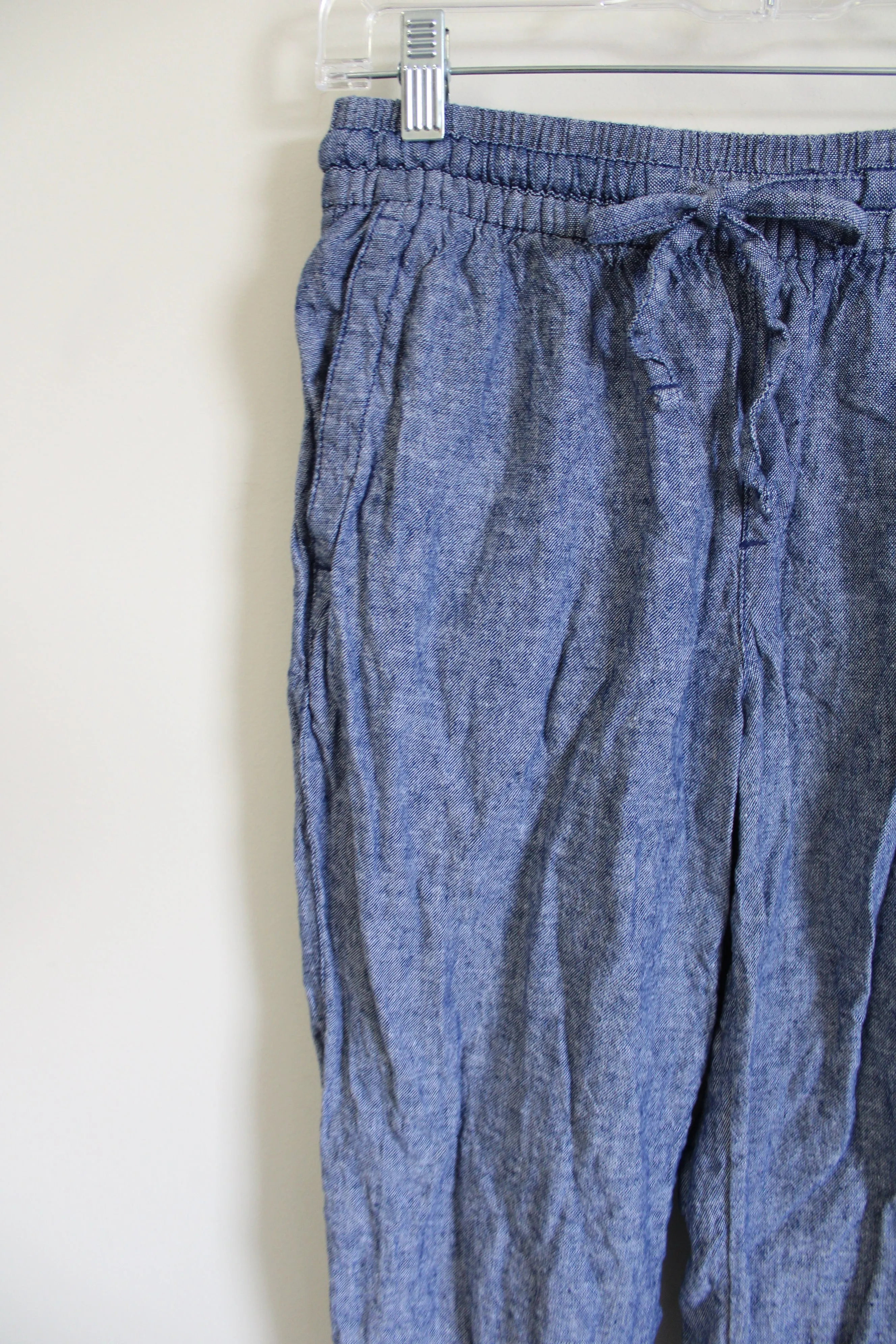 Old Navy Linen Blend Blue Ankle Pant | XS