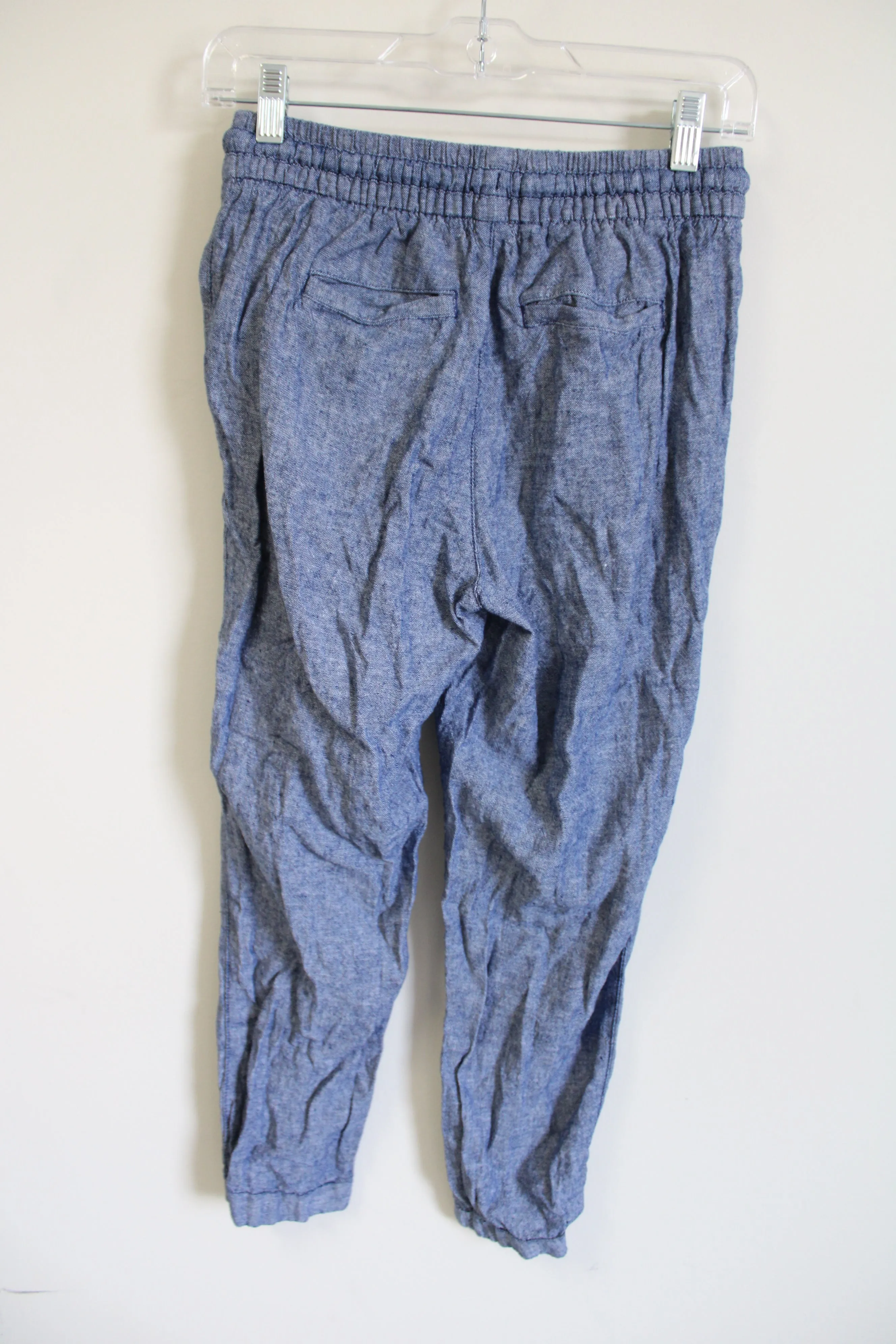 Old Navy Linen Blend Blue Ankle Pant | XS