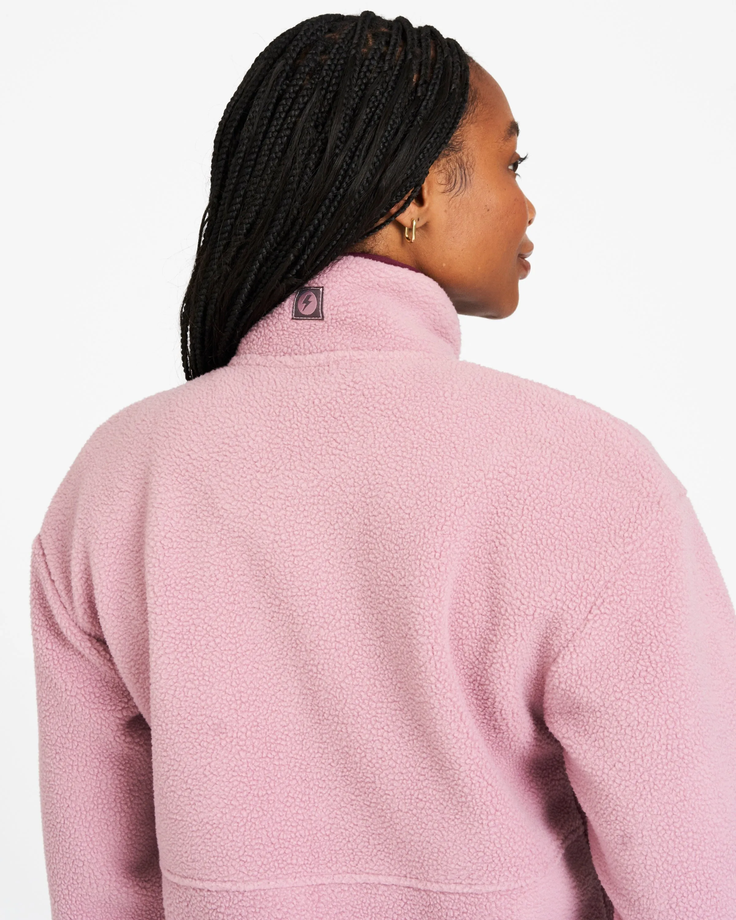 OUTSIDER Zip Up Fleece Elderberry