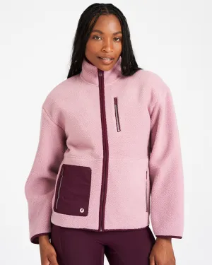 OUTSIDER Zip Up Fleece Elderberry