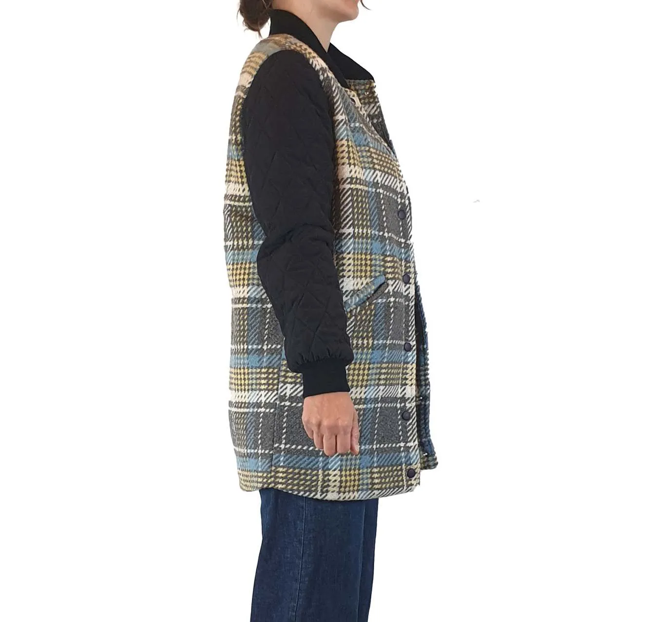 Pado Kr quilted wool mix coat size S