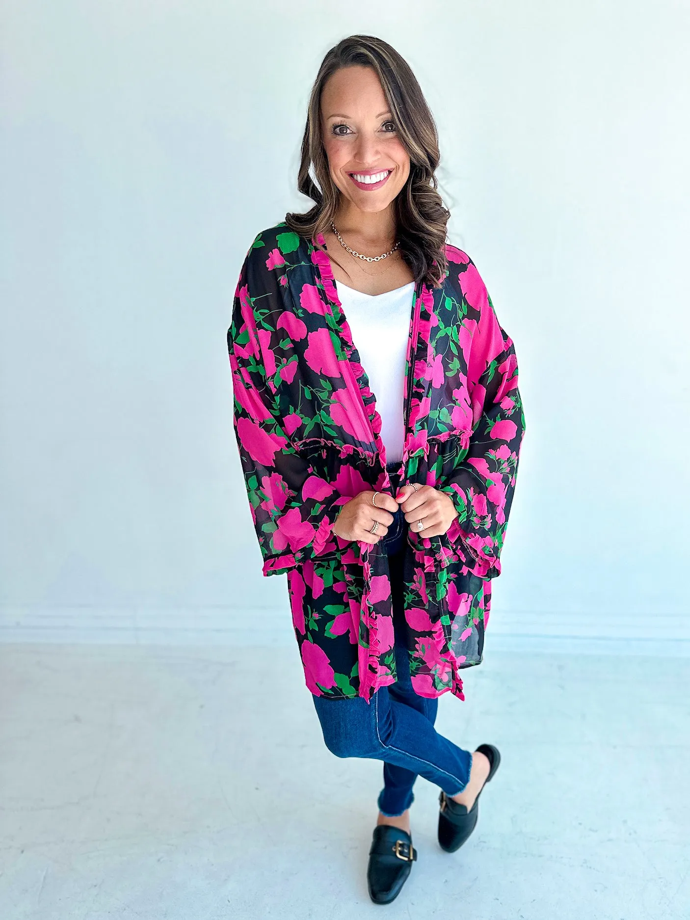 Palmer Printed Cardigan