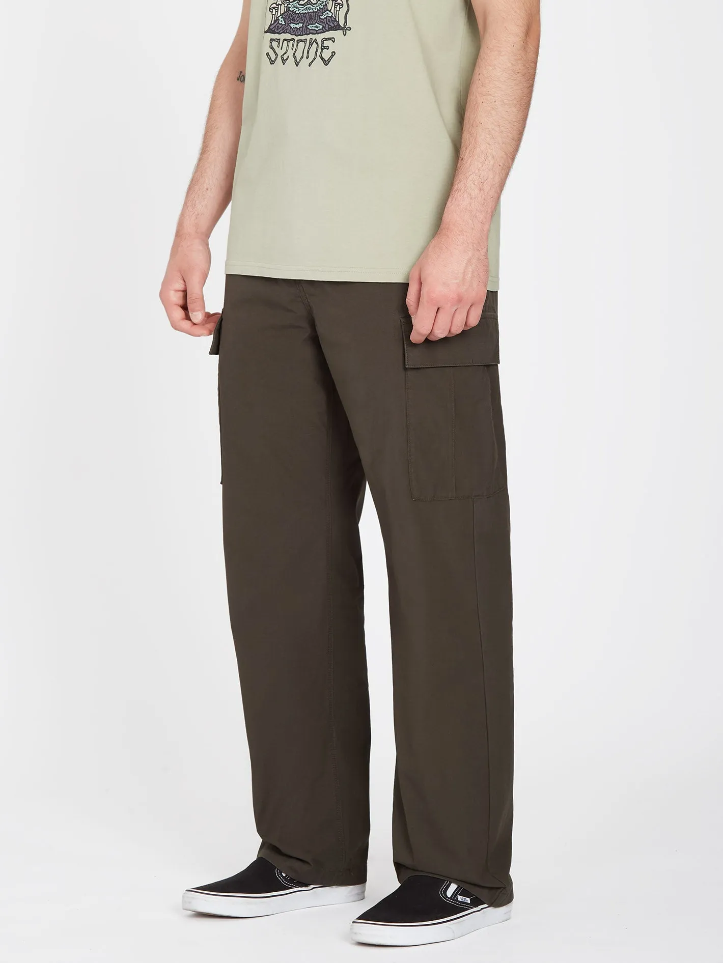 Pantalon cargo Volmander March - RINSED BLACK