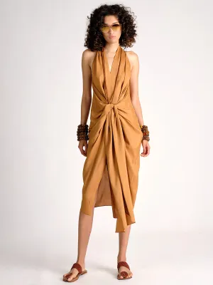 Parachute Silk Wrap Dress