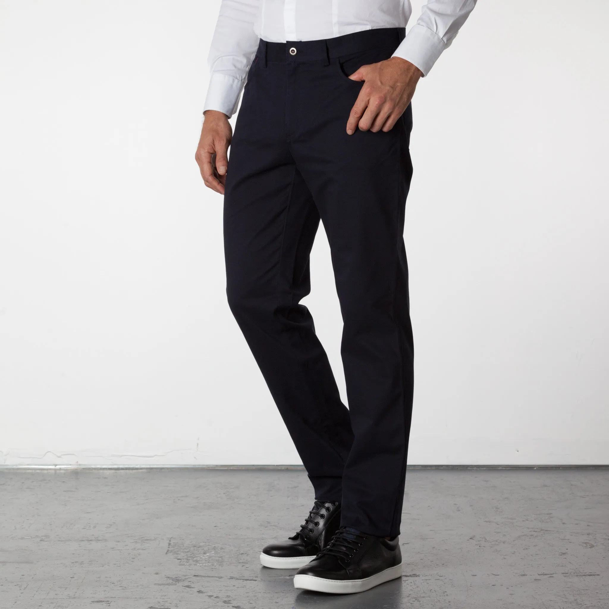 Parker 5 Pocket Pants - Navy Blue