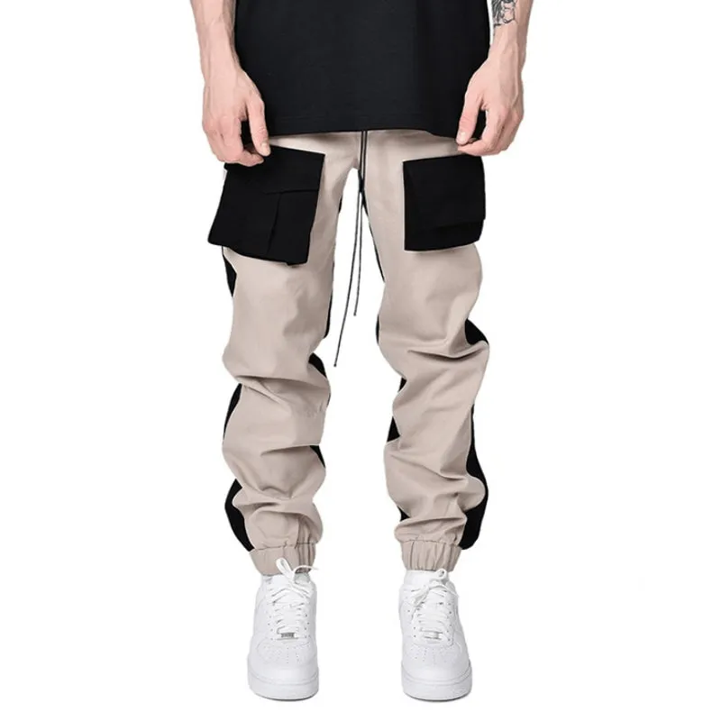 Patchwork Pockets Cargo Pants