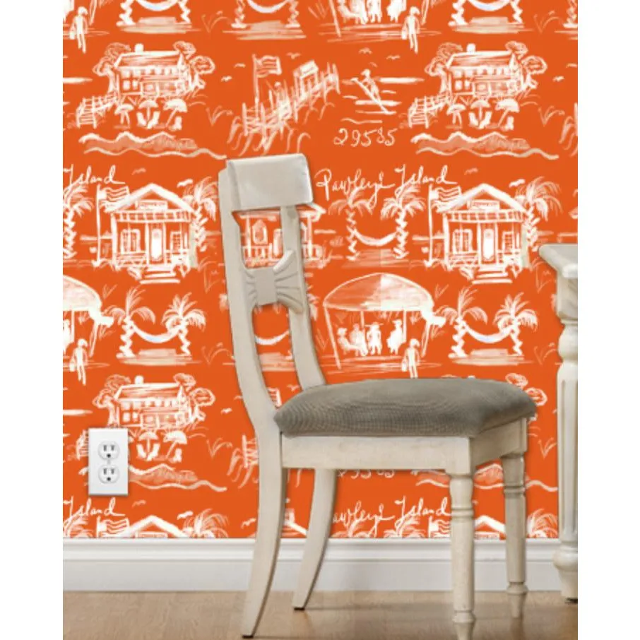 Pawleys Island Toile Peel and Stick Wallpaper in 7 Colors!!!!