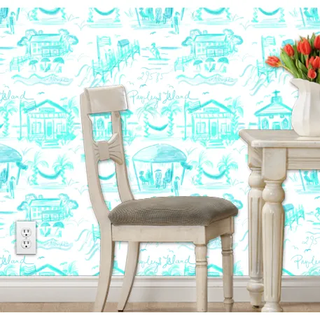 Pawleys Island Toile Peel and Stick Wallpaper in 7 Colors!!!!