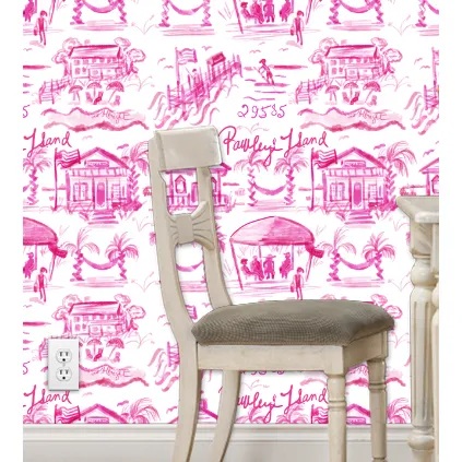 Pawleys Island Toile Peel and Stick Wallpaper in 7 Colors!!!!