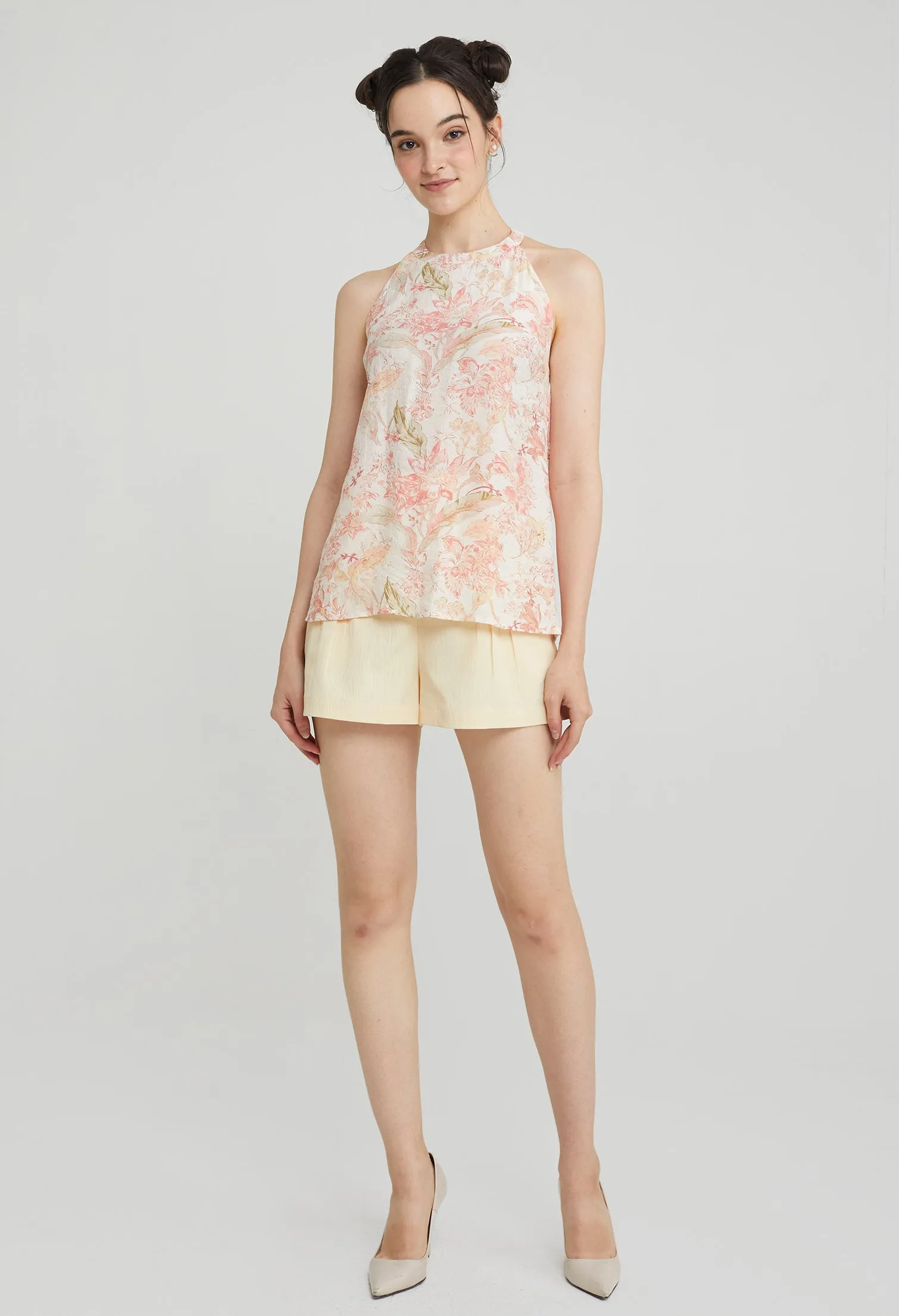 Petal Halter Neck Top